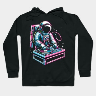 Retro Astronaut DJ Funny Astronaut Hoodie